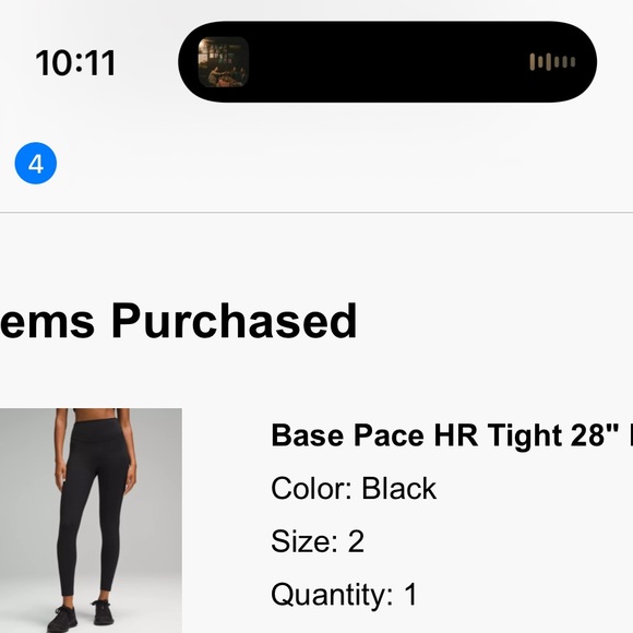 Base Pace High-Rise Tight 28" - Picture 2 of 3